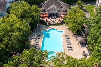 Bird's Eye View Of Pool at Riverview Landing @ Valley Forge, Eagleville, PA